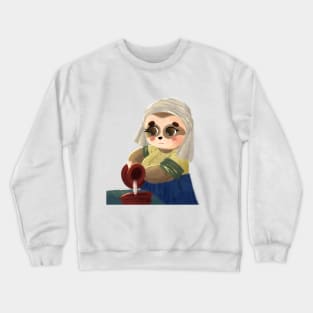 Sloth the milkmaid with no background Crewneck Sweatshirt